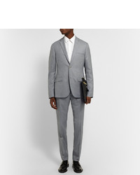 Серый шерстяной костюм от Calvin Klein Collection