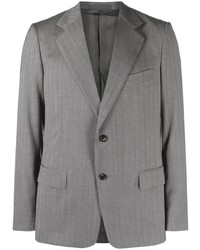Мужской серый шерстяной пиджак в вертикальную полоску от Lanvin