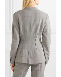 Женский серый шерстяной пиджак в клетку от 3.1 Phillip Lim