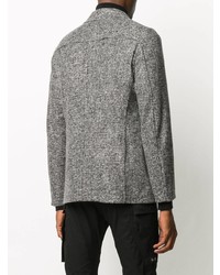 Мужской серый шерстяной пиджак в клетку от Tonello