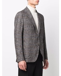 Мужской серый шерстяной пиджак в шотландскую клетку от Tagliatore