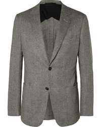 Мужской серый шерстяной пиджак с узором "в ёлочку" от Dunhill
