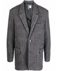 Мужской серый шерстяной пиджак с узором "гусиные лапки" от Isabel Marant