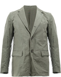 Мужской серый шерстяной пиджак от 08sircus
