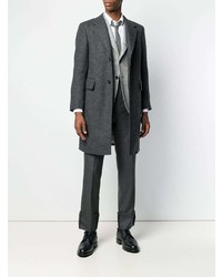 Мужской серый шерстяной пиджак от Thom Browne