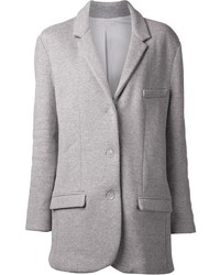 Женский серый шерстяной пиджак от 6397