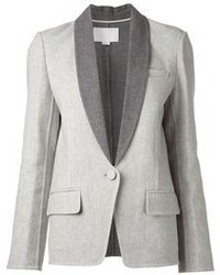 Женский серый шерстяной пиджак от Alexander Wang
