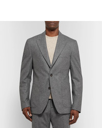 Мужской серый шерстяной пиджак от Salle Privée