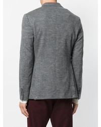 Мужской серый шерстяной пиджак от Etro