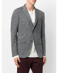 Мужской серый шерстяной пиджак от Etro