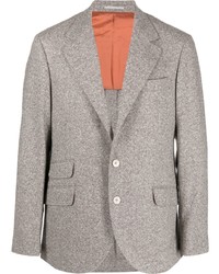 Мужской серый шерстяной пиджак от Brunello Cucinelli