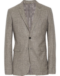 Мужской серый шерстяной пиджак от Burberry