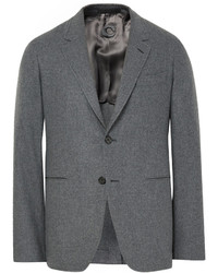 Мужской серый шерстяной пиджак от Caruso