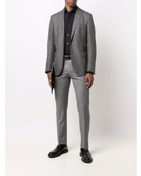 Мужской серый шерстяной пиджак от Corneliani