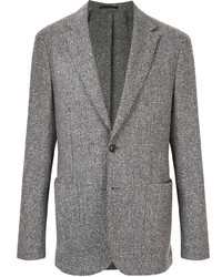 Мужской серый шерстяной пиджак от Cerruti 1881
