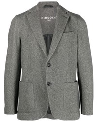 Мужской серый шерстяной пиджак от Circolo 1901