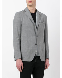 Мужской серый шерстяной пиджак от Tagliatore