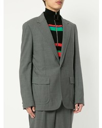Мужской серый шерстяной пиджак от Kolor