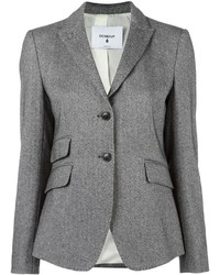 Женский серый шерстяной пиджак от Dondup