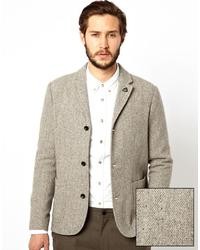 Мужской серый шерстяной пиджак от Farah