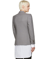 Мужской серый шерстяной пиджак от Marc Jacobs