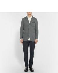 Мужской серый шерстяной пиджак от Barena