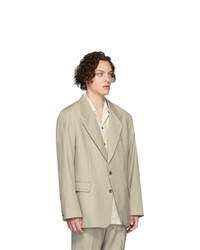 Мужской серый шерстяной пиджак от Martin Asbjorn