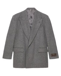 Мужской серый шерстяной пиджак от Gucci