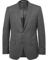 Мужской серый шерстяной пиджак от Hugo Boss