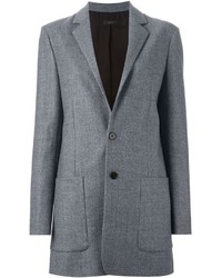 Женский серый шерстяной пиджак от Joseph