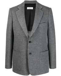Мужской серый шерстяной пиджак от Lanvin