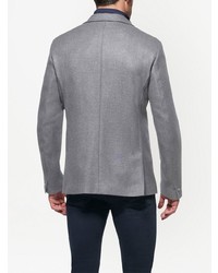 Мужской серый шерстяной пиджак от Norwegian Wool