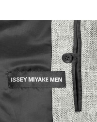 Мужской серый шерстяной пиджак от Issey Miyake