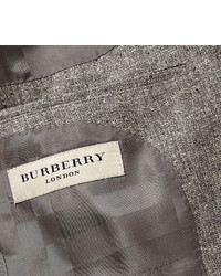 Мужской серый шерстяной пиджак от Burberry