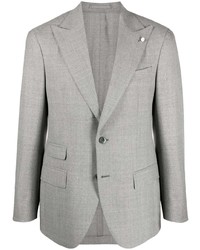 Мужской серый шерстяной пиджак от Luigi Bianchi Mantova