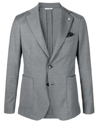 Мужской серый шерстяной пиджак от Manuel Ritz
