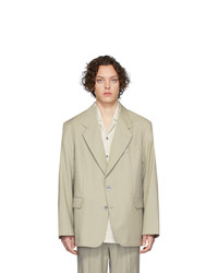 Мужской серый шерстяной пиджак от Martin Asbjorn