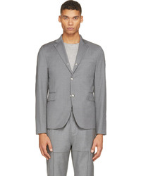 Мужской серый шерстяной пиджак от Moncler