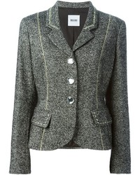 Женский серый шерстяной пиджак от Moschino Cheap & Chic