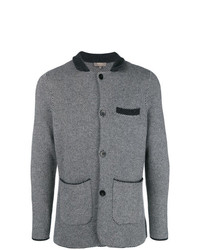 Мужской серый шерстяной пиджак от N.Peal