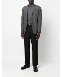 Мужской серый шерстяной пиджак от Zegna