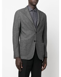 Мужской серый шерстяной пиджак от Zegna