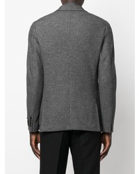 Мужской серый шерстяной пиджак от Zegna