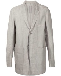 Мужской серый шерстяной пиджак от Rick Owens