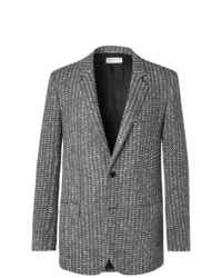 Мужской серый шерстяной пиджак от Saint Laurent