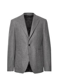 Мужской серый шерстяной пиджак от Salle Privée