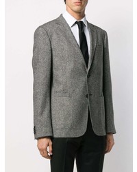 Мужской серый шерстяной пиджак от Z Zegna