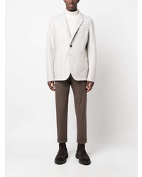 Мужской серый шерстяной пиджак от Herno