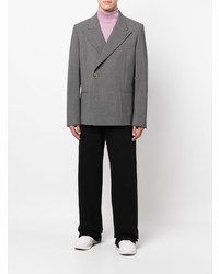 Мужской серый шерстяной пиджак от MSGM