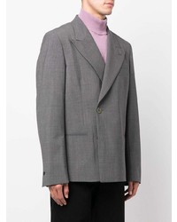 Мужской серый шерстяной пиджак от MSGM